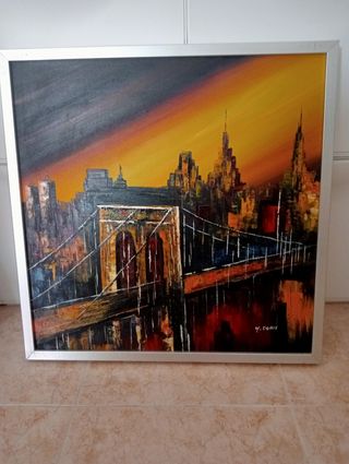 Cuadro óleo - Puente Brooklyn