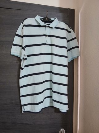 Polo Massimo Dutti XL - rayas azul marino