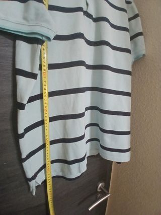 Polo Massimo Dutti XL - rayas azul marino