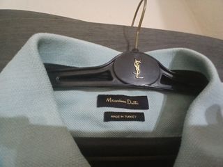 Polo Massimo Dutti XL - rayas azul marino