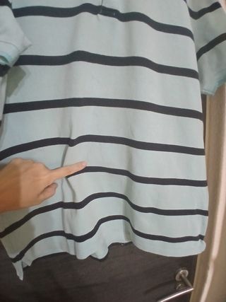 Polo Massimo Dutti XL - rayas azul marino