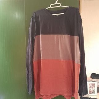 Camiseta tricolor manga larga