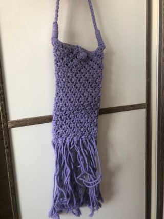 Bolso Pull&Bear morado - Bolso tejido