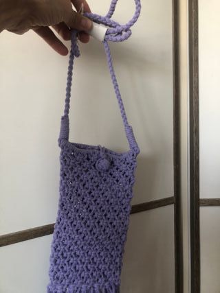 Bolso Pull&Bear morado - Bolso tejido