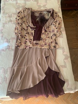 Vestido madrina pedreria marca Pifer y Mayka