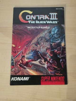 Manual Contra III - Super Nintendo