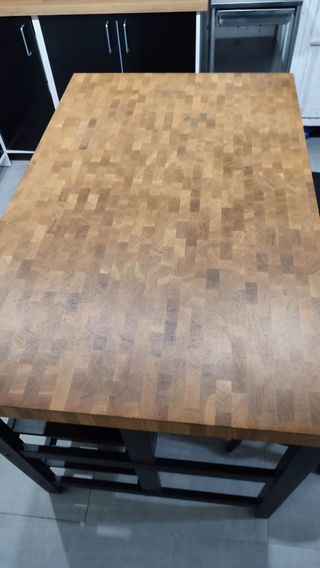 Isla cocina Ikea Vadholma + 2 taburetes