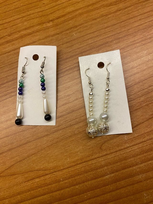 Orecchini perle & argento