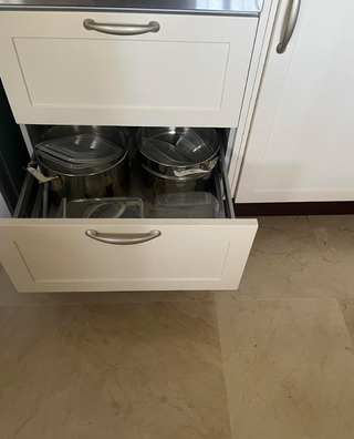 Muebles cocina blancos