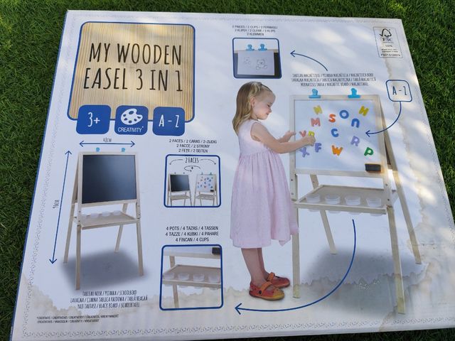 Caballete Pizarra 3 en 1 Infantil