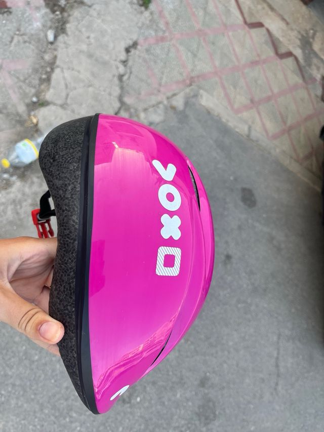 Casco niña/niño rosa Vox