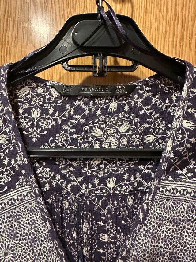 Mono corto Zara - Azul estampado