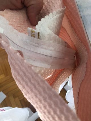 Top palabra de honor rosa y blanco