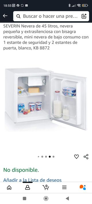 Mini nevera Severin KB 8872 - 45L