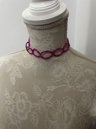 Collar Gargantilla | Dorado y Morado