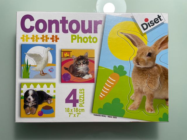 Puzzle Diset Contour Photo - 4 piezas