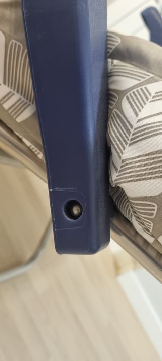 Lote de 2 Tumbonas plegables gris aluminio