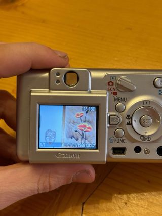 Canon PowerShot A400 - Cámara compacta dorada