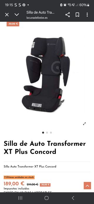 Silla coche Concord
