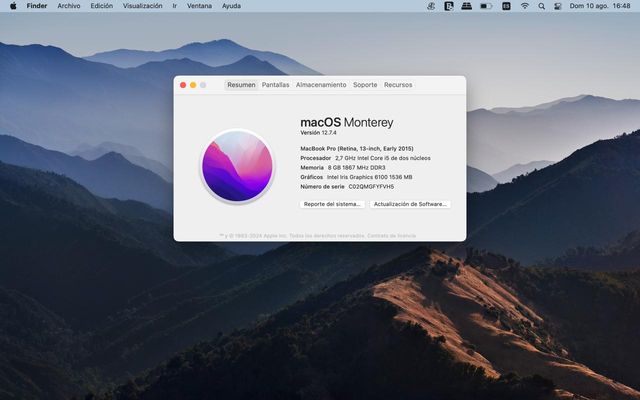 MacBook Pro 13" 2015 Plata