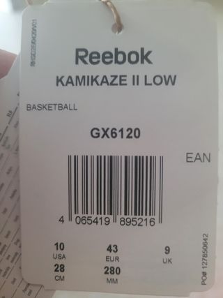 ZAPATILLAS REEBOK KAMIKAZE II LOW