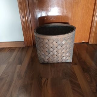 Cesto mimbre decorativo
