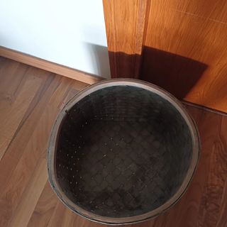 Cesto mimbre decorativo