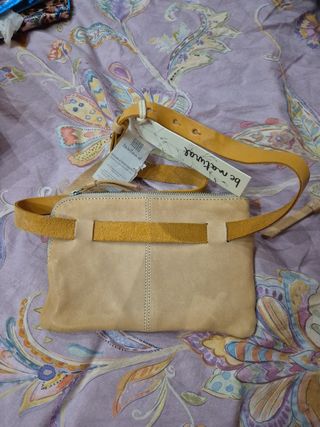 Riñonera Biba piel marrón