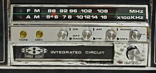 Radio Cassette Coche Antiguo THREE EIGHT