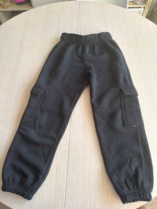 Pantalones chándal negros talla 8