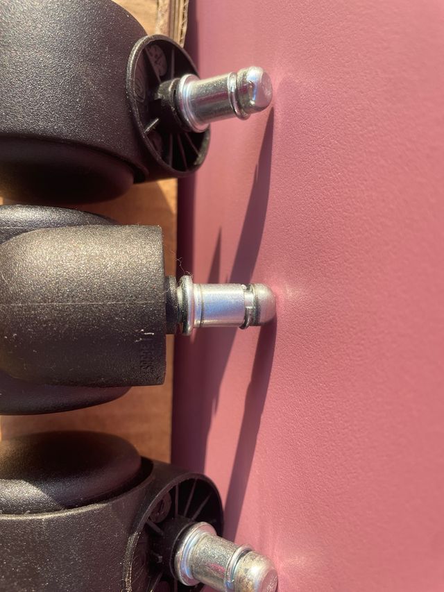 3 Ruedas giratorias sillas - Negras