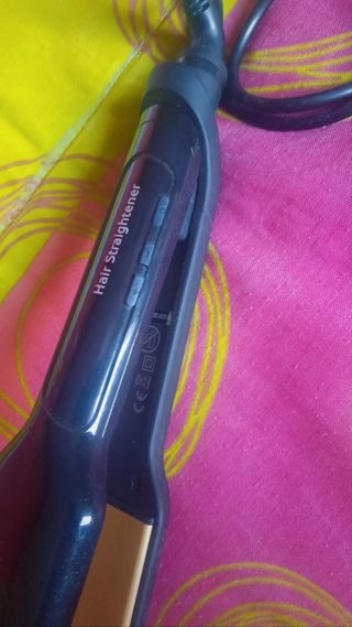 Prancha Haeger Golden Sleek - cabelo