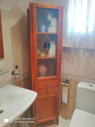 Armario baño madera - marrón