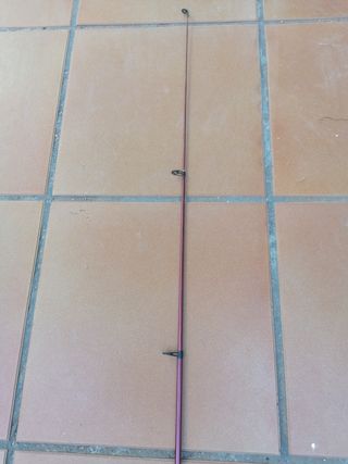 Caña de percar de spinning telescópica.