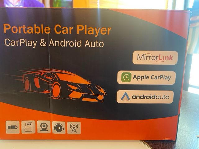 Reproductor Portátil Coche CarPlay Android Auto