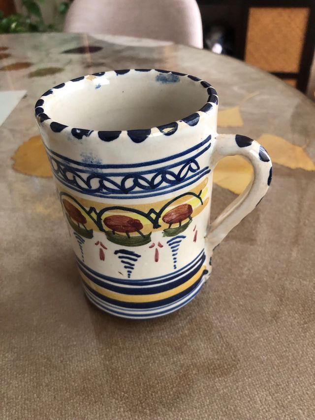 Jarras cerámica vintage pintadas a mano