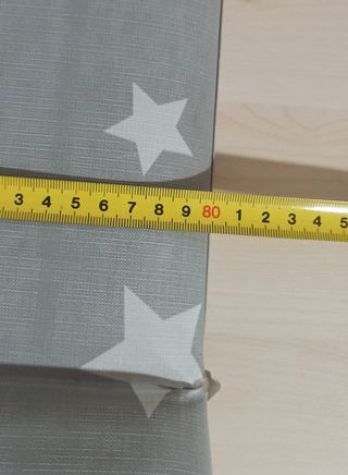 Cambiador bebé estrellas gris
