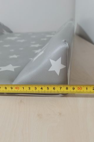 Cambiador bebé estrellas gris