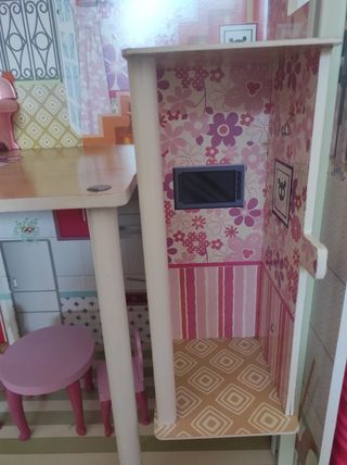 Casa juguete niña 3 pisos madera