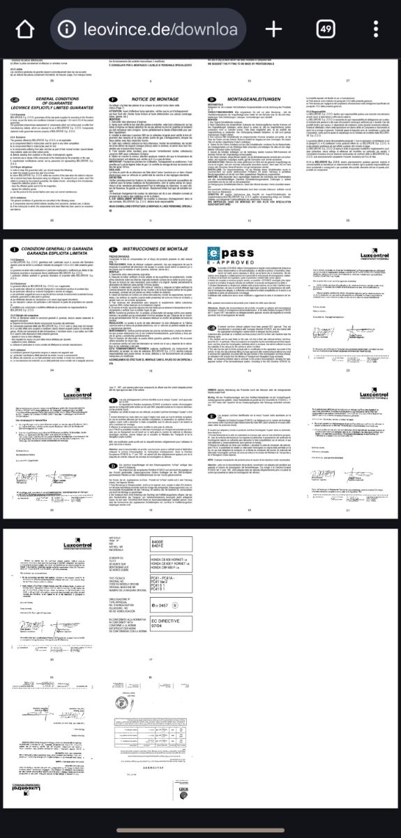 Escape LeoVince carbono Honda