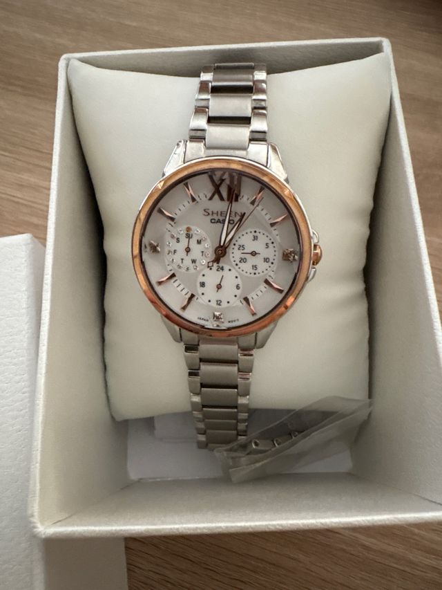 Reloj SHEEN CASIO plata-blanco