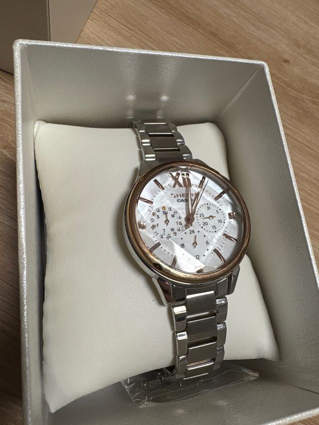 Reloj SHEEN CASIO plata-blanco