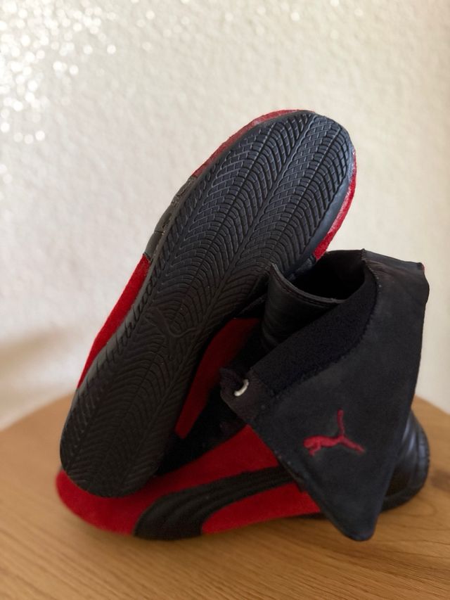 Botines Puma boxeo rojo-negro