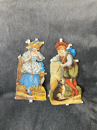 Cromos vintage: Niña y Niño