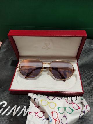 Gafas Cartier - Doradas lila.