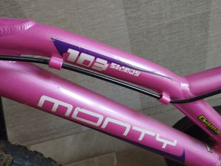 Bicicleta Monty 16" niña rosa