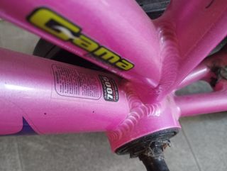 Bicicleta Monty 16" niña rosa