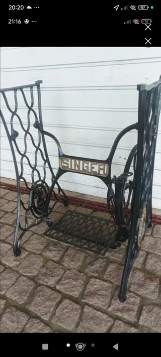 Máquina coser Singer antigua