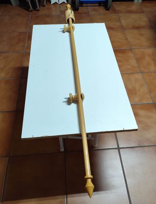 Barra cortina madera de 134 cm
