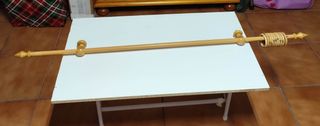 Barra cortina madera de 134 cm